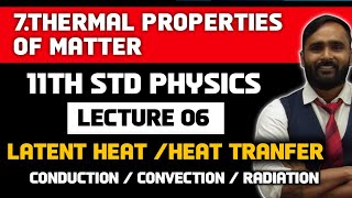 11th PHYSICS 7Thermal Properties of Matter Lecture 06LATENT HEATTRANSFER OF HEATPRADEEP SIR [upl. by Layod]