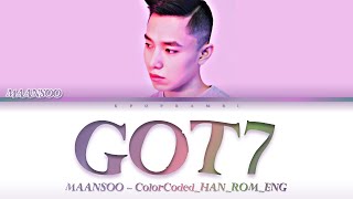 MAANSOO 만수  GOT7 갓세븐 Lyrics 가사 ColorCodedHANROMENG 日本語字幕 [upl. by Sajet]