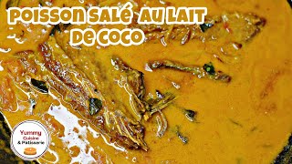 poisson salé au lait de coco  recette facile et rapide [upl. by Celene271]