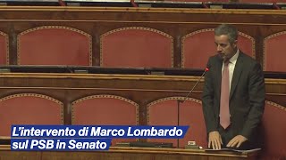 Lintervento di Marco Lombardo sul Piano Strutturale di Bilancio in Senato [upl. by Gillmore152]