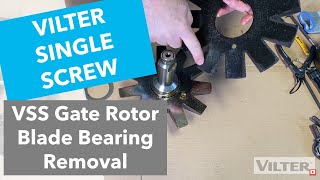 Vilter VSS Gate Rotor Blade Bearing Removal [upl. by Nuahc]