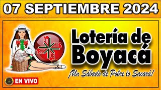 Resultado LOTERIA DE BOYACA SÁBADO 07 de septiembre 2024 loteria loteríadeboyacá [upl. by Hafeenah345]