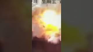 “Caught on Camera Massive Explosion on YM Mobility at Ningbo Port” cranedaddy [upl. by Llerrod83]