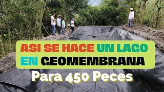 ASÍ SE HACE UN LAGO EN GEOMEMBRANA [upl. by Annonyw]