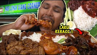 nasi lemak terbaik di GOMBAK mukbang malaysia NASI LEMAK UJANG CORNER GREENWOOD [upl. by Derreg]