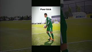 Poer kick football foryou shortfeed [upl. by Kwang]