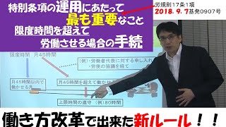 特別条項の運用にあたって最も重要なこと：限度時間を超えて労働させる場合の手続き【３６協定シリーズその５／中小企業の働き方改革応援チャンネル011】 [upl. by Iey]