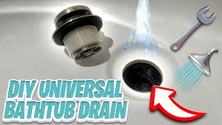 How to install new tub drain Installing universal drain kit 2022 [upl. by Magree]