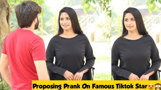 Proposing Prank On Tiktok Star Gone Romantic  Adil Anwar [upl. by Assirrac]