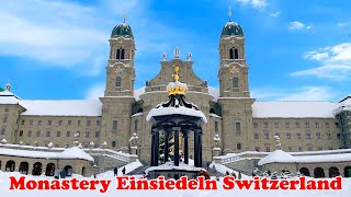 Monastery Einsiedeln Switzerland Kloster Einsiedeln Swiss Alps [upl. by Frere]