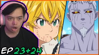 MELIODAS VS HENDRICKSON Seven Deadly Sins Season 1 Finale Episode 23 and 24 Reaction [upl. by Johnsson]