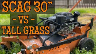 SCAG SFC 30” vs OVERGROWN YARD Oddly satisfying [upl. by Aikahc]