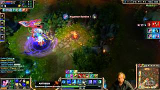 REPLAY LIVE ARTHEON  First Game Yasuo Top PENTAKILL League of Legends [upl. by Attenyl917]