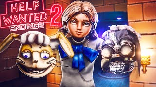 FNAF Ruin 2 CASSIE is NEW VANNY ALL Help Wanted 2 ENDINGS SECRETS amp EASTER EGGS [upl. by Doughman]