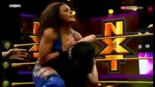 Tamina Snuka Vs Paige 050613 NXT [upl. by Oiramel]