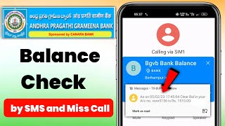 APGB Balance Enquiry  APGB Balance Check  Andhra Pragathi Grameena Bank Balance Number [upl. by Imak729]