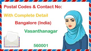 Postal Code and Contact Number of Vasanthanagar Vasantha nagar Bengaluru Urban in Karnataka state [upl. by Lewes]