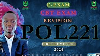 POL221 EEXAM  CBT EXAM  REVISION  FIRST SEMESTER  NOUN [upl. by Witt]