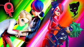 Miraculous Ladybug MULTIVERSE NEW Shadybug amp Claw Noir  DUETtransformations🐞🐱‍👤OFFICIAL DESIGNS [upl. by Kammerer]