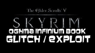 SKYRIM  Oghma Infinium Book GlitchExploit MAX OUT 100 All Skills Guide [upl. by Ahtelahs489]