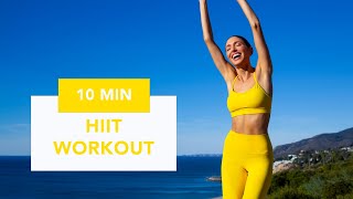 10 MIN HIIT WORKOUT  Fun High Intensity Routine Calorie Burn I No Equipment [upl. by Niabi]