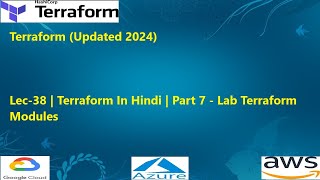 Lec38  Terraform In Hindi  Part 7  Lab Terraform Modules [upl. by Helbonia]