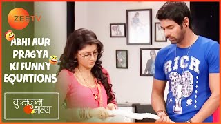 Pragya कैसे करेगी Abhi की Shirt ठीक  Abhi aur Pragya ki Funny Equations  Kumkum Bhagya  Zee TV [upl. by Llemhar]