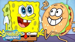 Every Krabby Patty in NEW SpongeBob Episodes 🍔  60 Minute Compilation  SpongeBob [upl. by Ytsirhk]