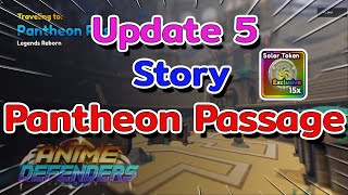 Showcase Story Pantheon Passage  Anime defenders codes  Roblox [upl. by Anaj]