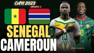 🔴LIVE SÉNÉGAL  CAMEROUN  ALLEZ 🇸🇳 POUR LA QUALIF 2ème JOURNÉE GROUPE B CAN CÔTE DIVOIRE 2024 [upl. by Alyce]