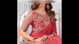 wedding saree jacket designs 😍get ideas [upl. by Karol]