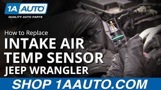 How to Replace Intake Air Temp Sensor 0618 Jeep Wrangler [upl. by Berlyn]