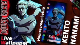 Jujutsu Kaisen  Kento Nanami  Live Wallpaper amp Android setup  Customize your Homescreen  EP77 [upl. by Hance]