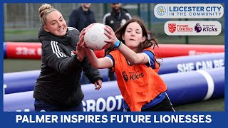 PL Kicks  LCFC Women Help Inspire Future Lionesses [upl. by Lilaj]