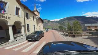 🇫🇷🚙 driving france 4K 🏞 Savoie Courchevel Moriond BrideslesBains Moûtiers 💡 HDR [upl. by Akinek]