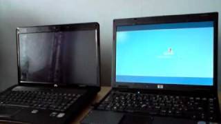 Hp Compaq 6910p vs hp Compaq 615 [upl. by Bornie]