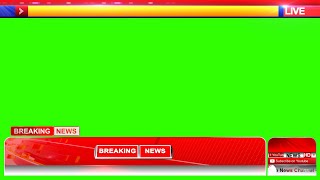 News Channel Lower Third  Modern Design  Complete Green Screen Setup For Kinemaster [upl. by Norrahs]