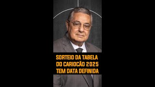 Sorteio da tabela do Campeonato Carioca 2025 marcado pela Ferj [upl. by Aillicsirp]