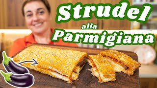 STRUDEL SALATO ALLA PARMIGIANA 🍆 🧀 Ricetta Facile  Fatto in Casa da Benedetta [upl. by Maltzman308]