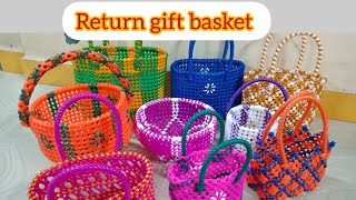 Return gift basket in wire ll small basket for order 8940005901 [upl. by Asirralc]