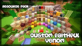 Minecraft Resource Texture Pack  Custom Faithful Venom [upl. by Iznik]