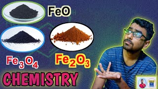 Iron ll oxide Iron lll oxide  Ferrous Oxide  Ferric Oxide  Chemistry [upl. by Servais]