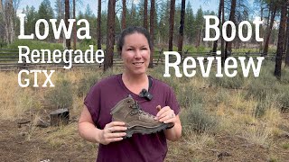 Lowa Renegade Mid GTX Womens Boot Review [upl. by Ardnuas]