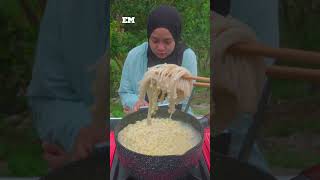 SAMYANG CARBONARA WITH ENOKI MUSHROOM amp EGGS [upl. by Shanly]