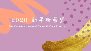 Mes Résolutions du Nouvel An  新年新希望法語版 [upl. by Anilas400]