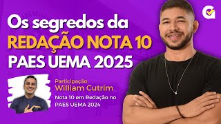 Os segredos da Redação NOTA 10 no PAES UEMA 2025 [upl. by Madanhoj]