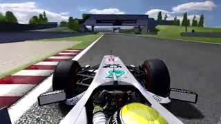 Mercedes F1 W02  Magny Cours  Full Attack  rFactor [upl. by Caraviello]