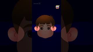 Head Shoulders Knees and Toes shorts chuchutv nurseryrhymes KidsSongs kidslearning kids [upl. by Haven]