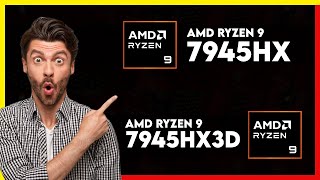 AMD Ryzen 9 7945HX vs AMD Ryzen 9 7945HX3D Comparison [upl. by Nagoh204]