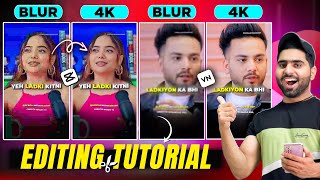 📲How To Convert Normal Video To 4K ULTRA HD  Normal Video Ko HD Video Kaise Banaye  Shorts Editin [upl. by Alihs28]